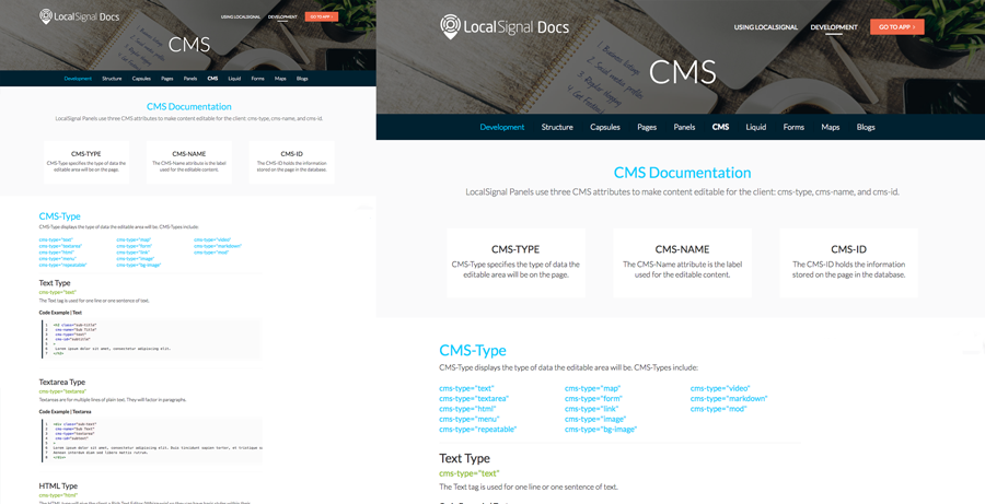 LocalSignal website example